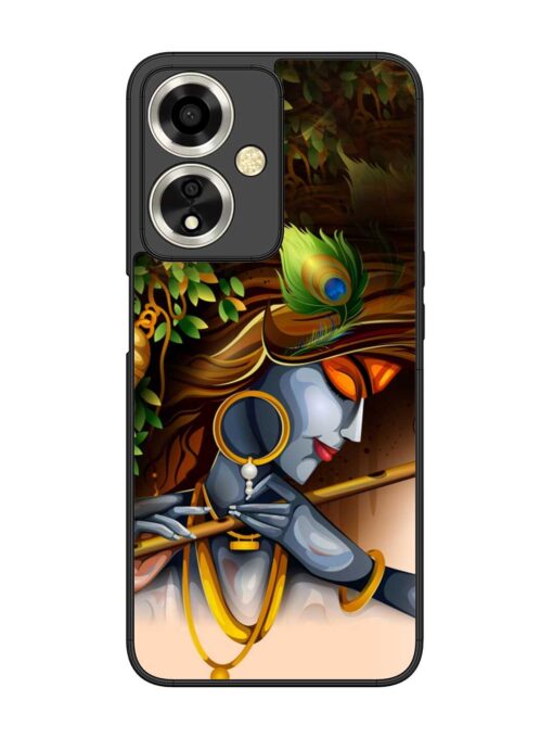 Krishna Glossy Metal Phone Cover for Oppo A59 (5G) Zapvi