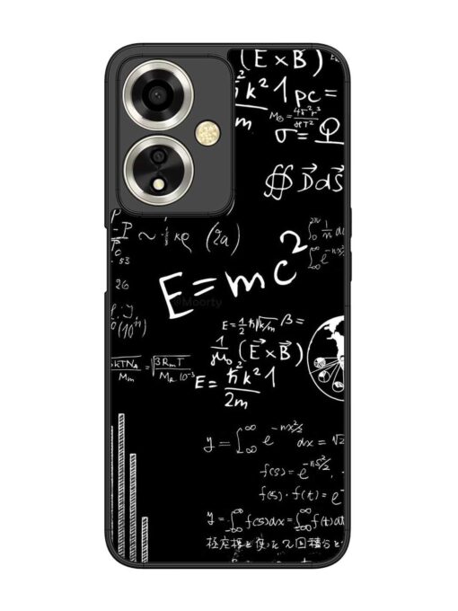 E=Mc2 Mass?Energy Equivalence Glossy Metal Phone Cover for Oppo A59 (5G) Zapvi