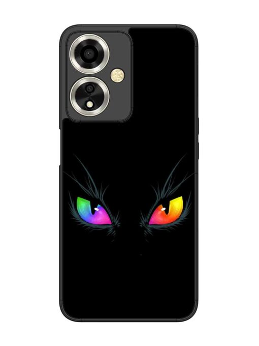 Cat Eyes Glossy Metal Phone Cover for Oppo A59 (5G) Zapvi