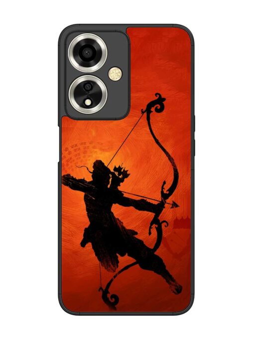 Illustration Lord Rama Glossy Metal Phone Cover for Oppo A59 (5G) Zapvi