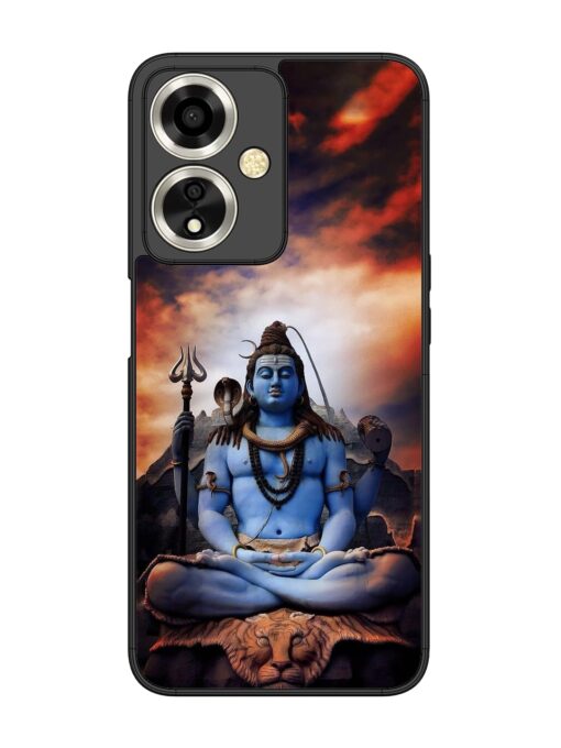 Jai Jai Shiv Glossy Metal Phone Cover for Oppo A59 (5G) Zapvi