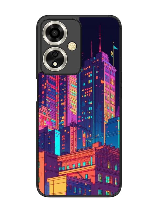 City View Glossy Metal Phone Cover for Oppo A59 (5G) Zapvi