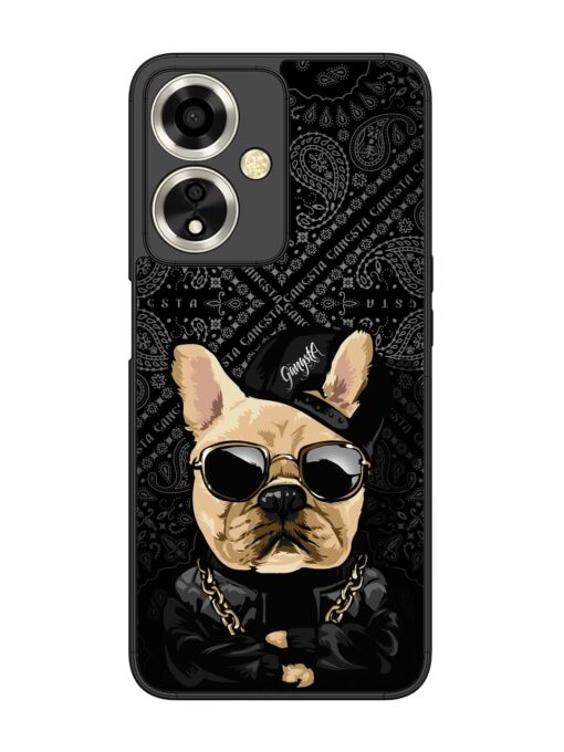 Gangsta Cool Sunmetales Dog Glossy Metal Phone Cover for Oppo A59 (5G) Zapvi