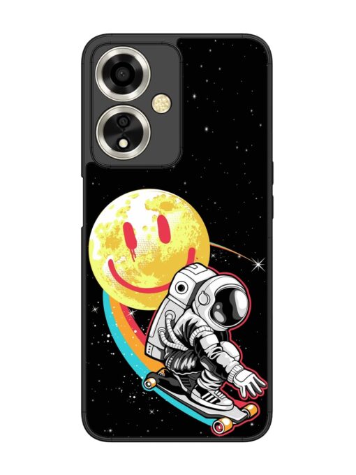 Astronaut Art Glossy Metal Phone Cover for Oppo A59 (5G) Zapvi