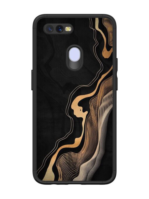 Abstract Art Glossy Metal TPU Phone Cover for Oppo A5S Zapvi