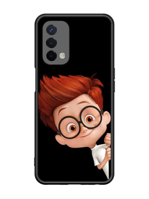 Smart Boy Cartoon Glossy Metal Phone Cover for Oppo A74 (5G) Zapvi