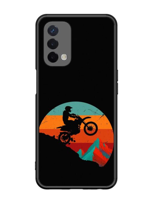 Mountain Bike Glossy Metal Phone Cover for Oppo A74 (5G) Zapvi