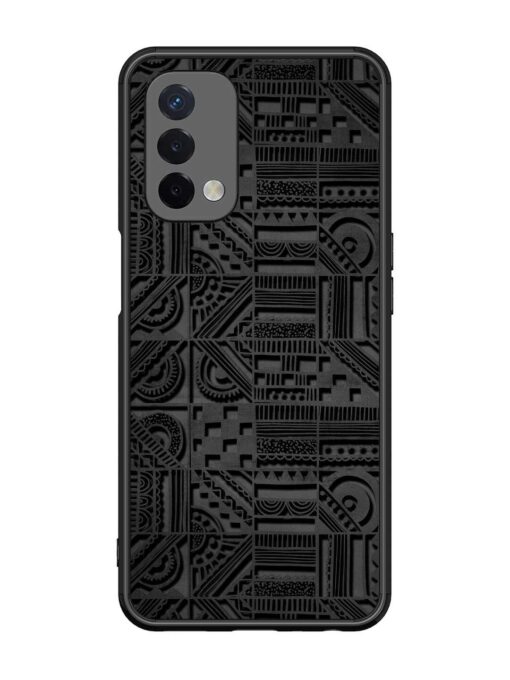 Seamless Pattern Glossy Metal Phone Cover for Oppo A74 (5G) Zapvi