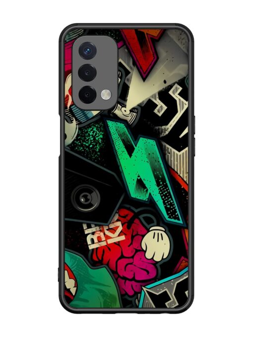 Graffiti Art Glossy Metal Phone Cover for Oppo A74 (5G) Zapvi