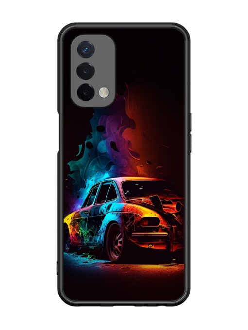 High Classic Car Art Glossy Metal Phone Cover for Oppo A74 (5G) Zapvi