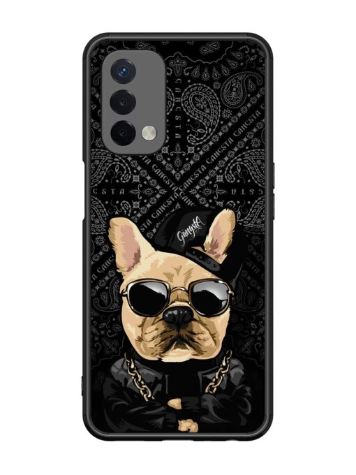 Gangsta Cool Sunmetales Dog Glossy Metal Phone Cover for Oppo A74 (5G) Zapvi