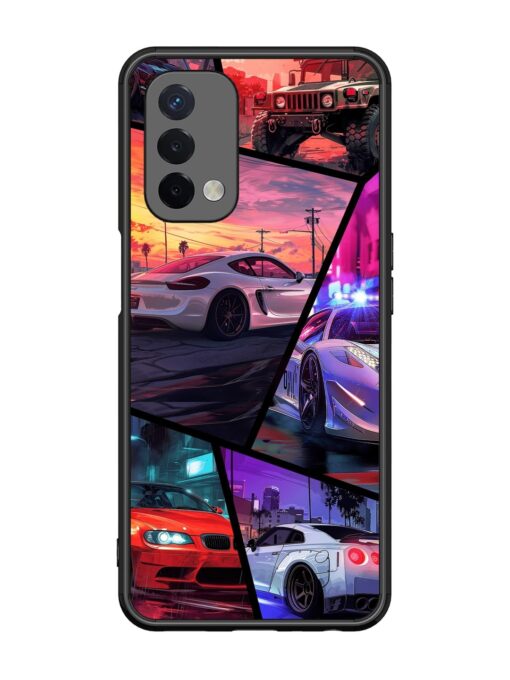 Ride In Pixels Glossy Metal Phone Cover for Oppo A74 (5G) Zapvi