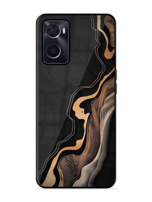 Abstract Art Glossy Metal TPU Phone Cover for Oppo A76 Zapvi