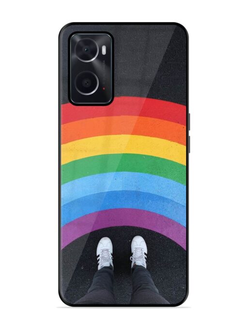 Legs Rainbow Glossy Metal TPU Phone Cover for Oppo A76 Zapvi