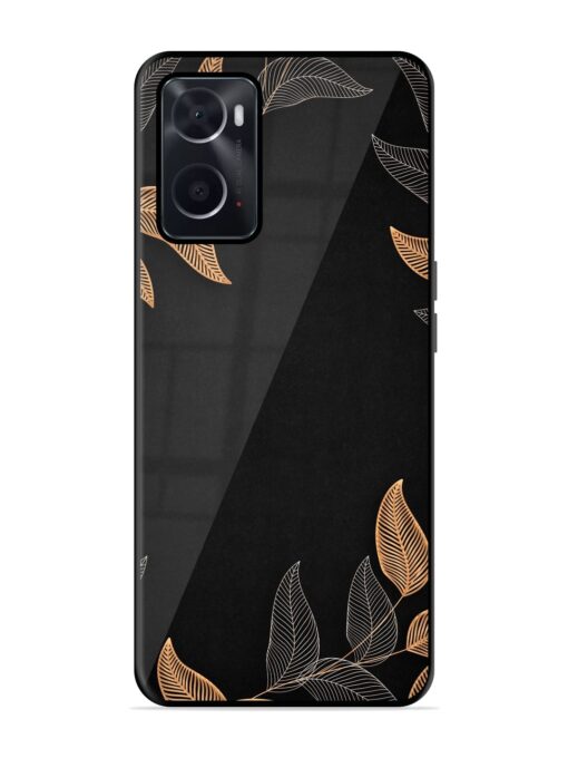 Foliage Art Glossy Metal Phone Cover for Oppo A76 Zapvi