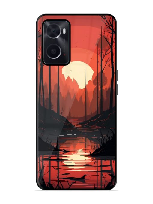 Natural Landscape Glossy Metal Phone Cover for Oppo A76 Zapvi