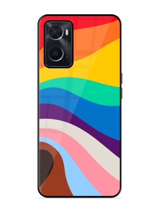 Minimal Pride Art Glossy Metal Phone Cover for Oppo A76 Zapvi