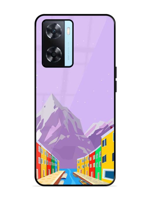 Venice City Illustration Glossy Metal Phone Cover for Oppo A77S Zapvi