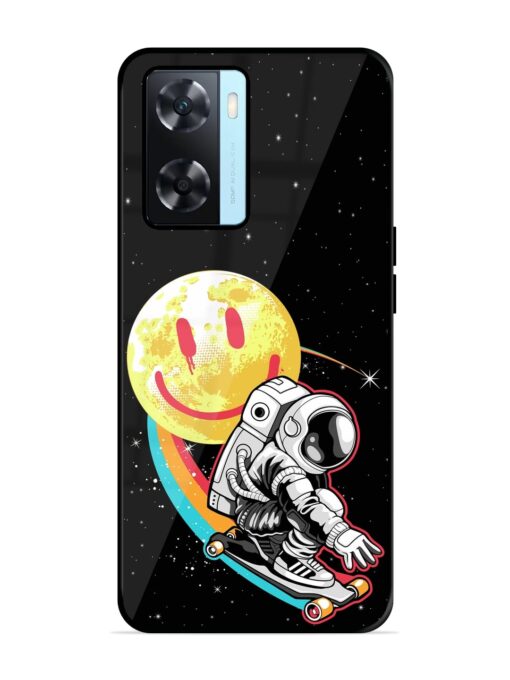 Astronaut Art Glossy Metal Phone Cover for Oppo A77S Zapvi