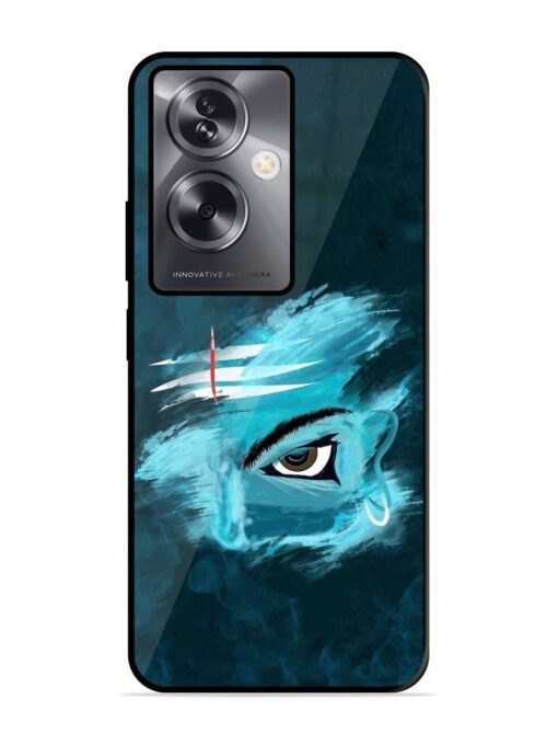 Lord Shiva Glossy Metal Phone Cover for Oppo A79 (5G) Zapvi