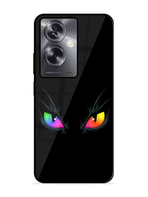 Cat Eyes Glossy Metal Phone Cover for Oppo A79 (5G) Zapvi