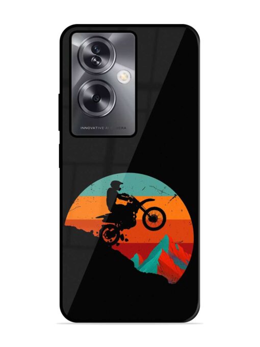 Mountain Bike Glossy Metal Phone Cover for Oppo A79 (5G) Zapvi