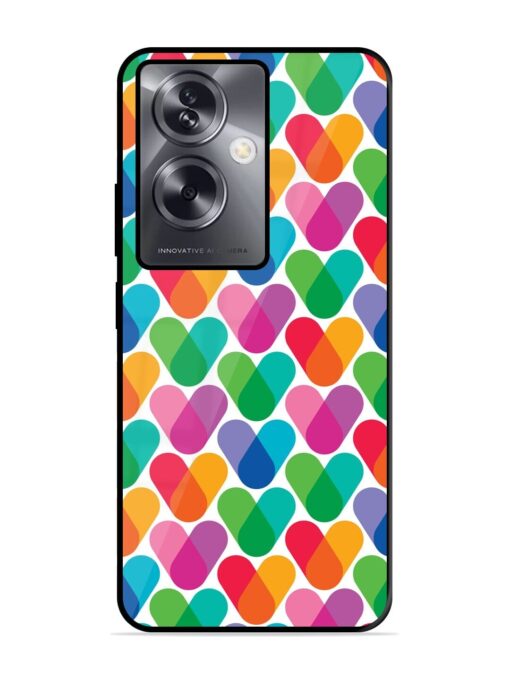 Overlapping Colors Colorful Glossy Metal TPU Phone Cover for Oppo A79 (5G) Zapvi