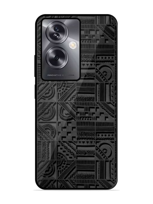 Seamless Pattern Glossy Metal Phone Cover for Oppo A79 (5G) Zapvi