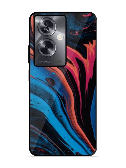 Liquefied Art Glossy Metal TPU Phone Cover for Oppo A79 (5G) Zapvi