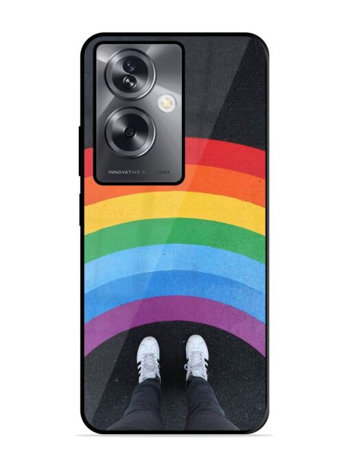 Legs Rainbow Glossy Metal TPU Phone Cover for Oppo A79 (5G) Zapvi