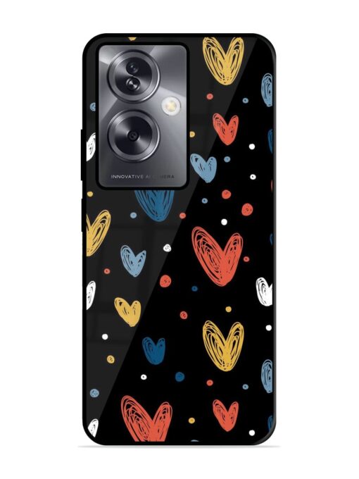 Happy Valentines Day Glossy Metal TPU Phone Cover for Oppo A79 (5G) Zapvi