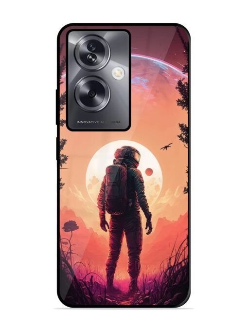 Red Sky At Morning Glossy Metal Phone Cover for Oppo A79 (5G) Zapvi