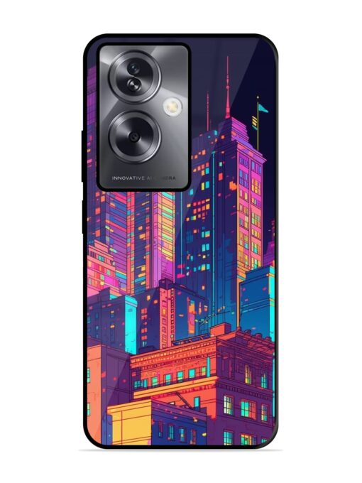 City View Glossy Metal Phone Cover for Oppo A79 (5G) Zapvi