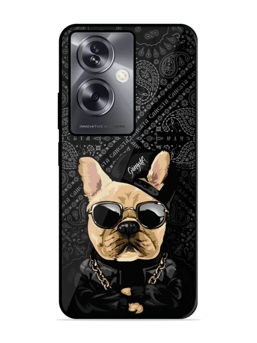 Gangsta Cool Sunmetales Dog Glossy Metal Phone Cover for Oppo A79 (5G) Zapvi