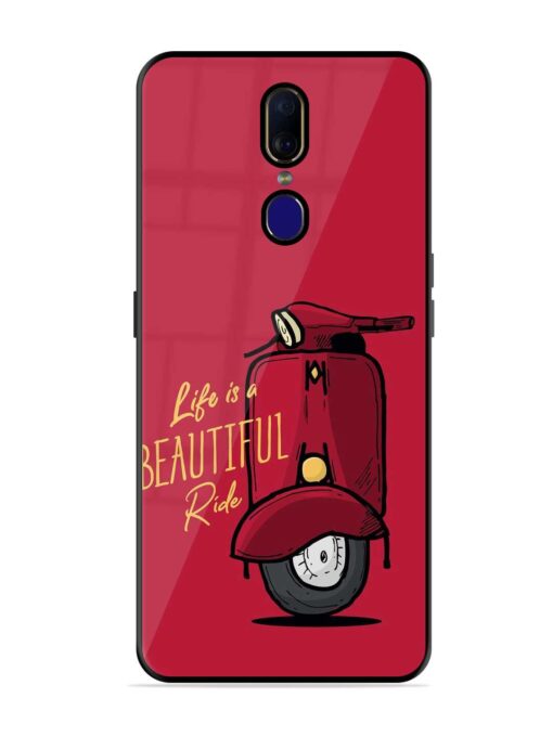 Life Is Beautiful Rides Glossy Metal Phone Cover for Oppo F11 Zapvi