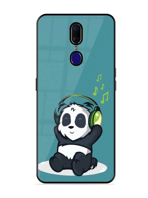 Music Panda Glossy Metal Phone Cover for Oppo F11 Zapvi