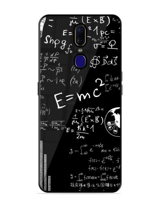 E=Mc2 Mass?Energy Equivalence Glossy Metal Phone Cover for Oppo F11 Zapvi