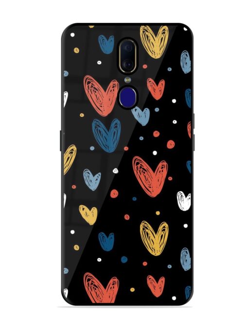 Happy Valentines Day Glossy Metal TPU Phone Cover for Oppo F11 Zapvi