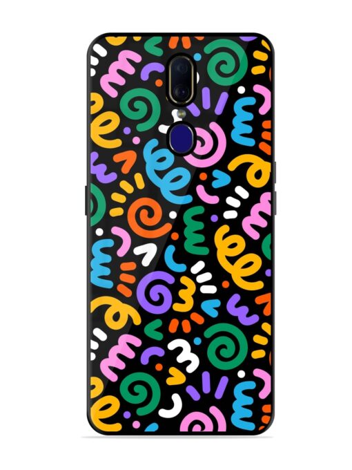 Colorful Seamless Vector Glossy Metal Phone Cover for Oppo F11 Zapvi