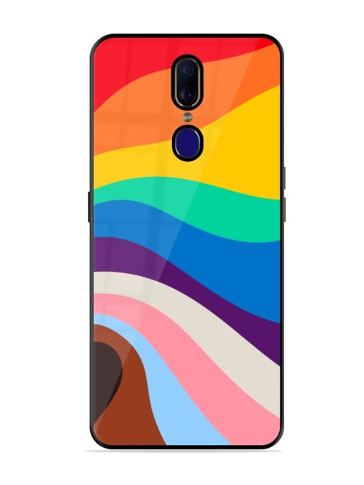 Minimal Pride Art Glossy Metal Phone Cover for Oppo F11 Zapvi