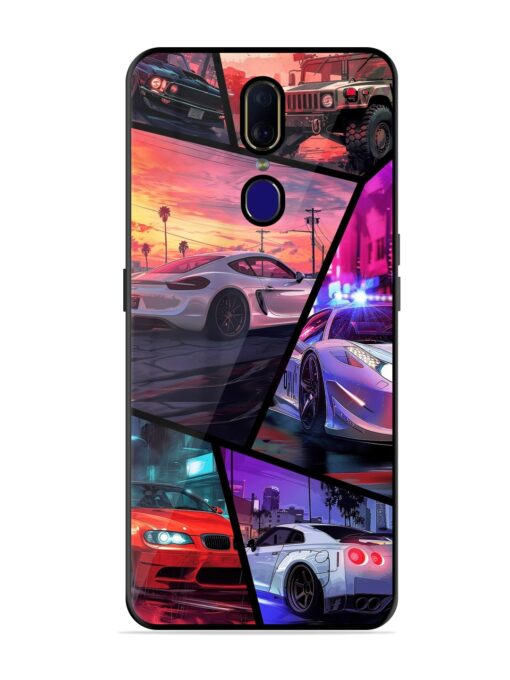 Ride In Pixels Glossy Metal Phone Cover for Oppo F11 Zapvi