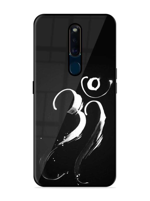 Om Logo Glossy Metal Phone Cover for Oppo F11 Pro Zapvi