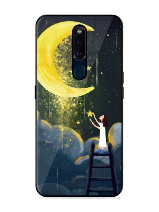 Moonlight Healing Night Illustration Glossy Metal TPU Phone Cover for Oppo F11 Pro Zapvi