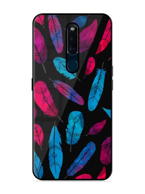 Feather Art Glossy Metal Phone Cover for Oppo F11 Pro Zapvi