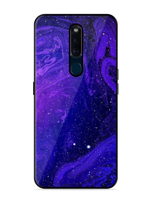 Galaxy Acrylic Abstract Art Glossy Metal Phone Cover for Oppo F11 Pro Zapvi