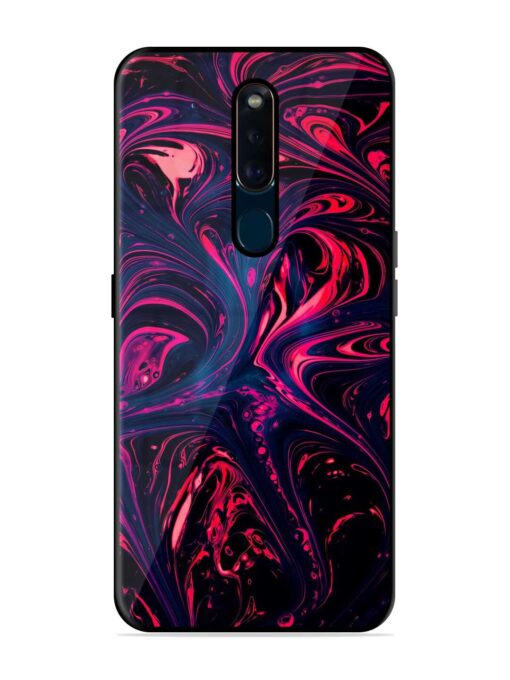 Abstract Background Glossy Metal Phone Cover for Oppo F11 Pro Zapvi