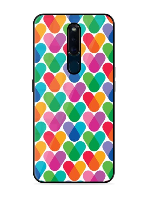 Overlapping Colors Colorful Glossy Metal TPU Phone Cover for Oppo F11 Pro Zapvi