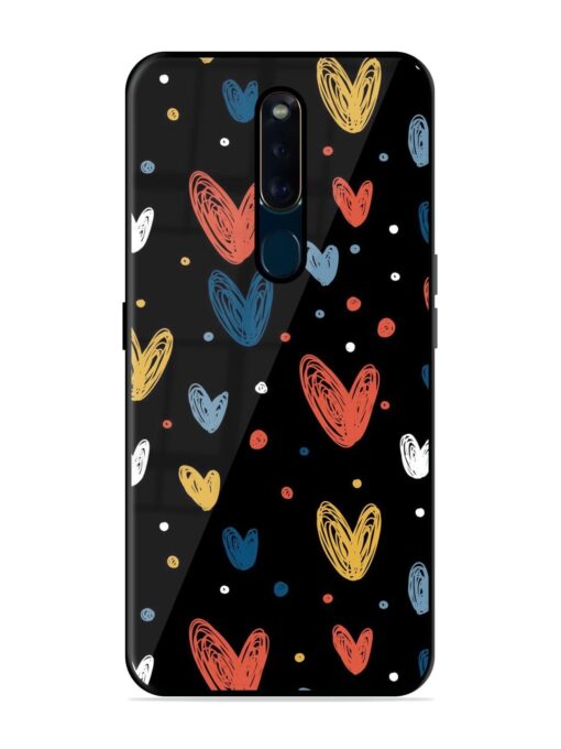 Happy Valentines Day Glossy Metal TPU Phone Cover for Oppo F11 Pro Zapvi