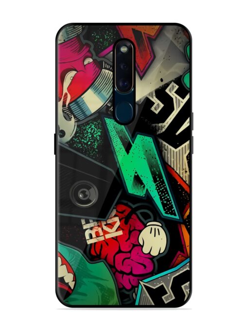 Graffiti Art Glossy Metal Phone Cover for Oppo F11 Pro Zapvi