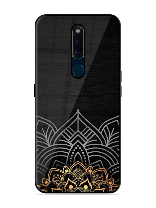 Decorative Golden Pattern Glossy Metal Phone Cover for Oppo F11 Pro Zapvi